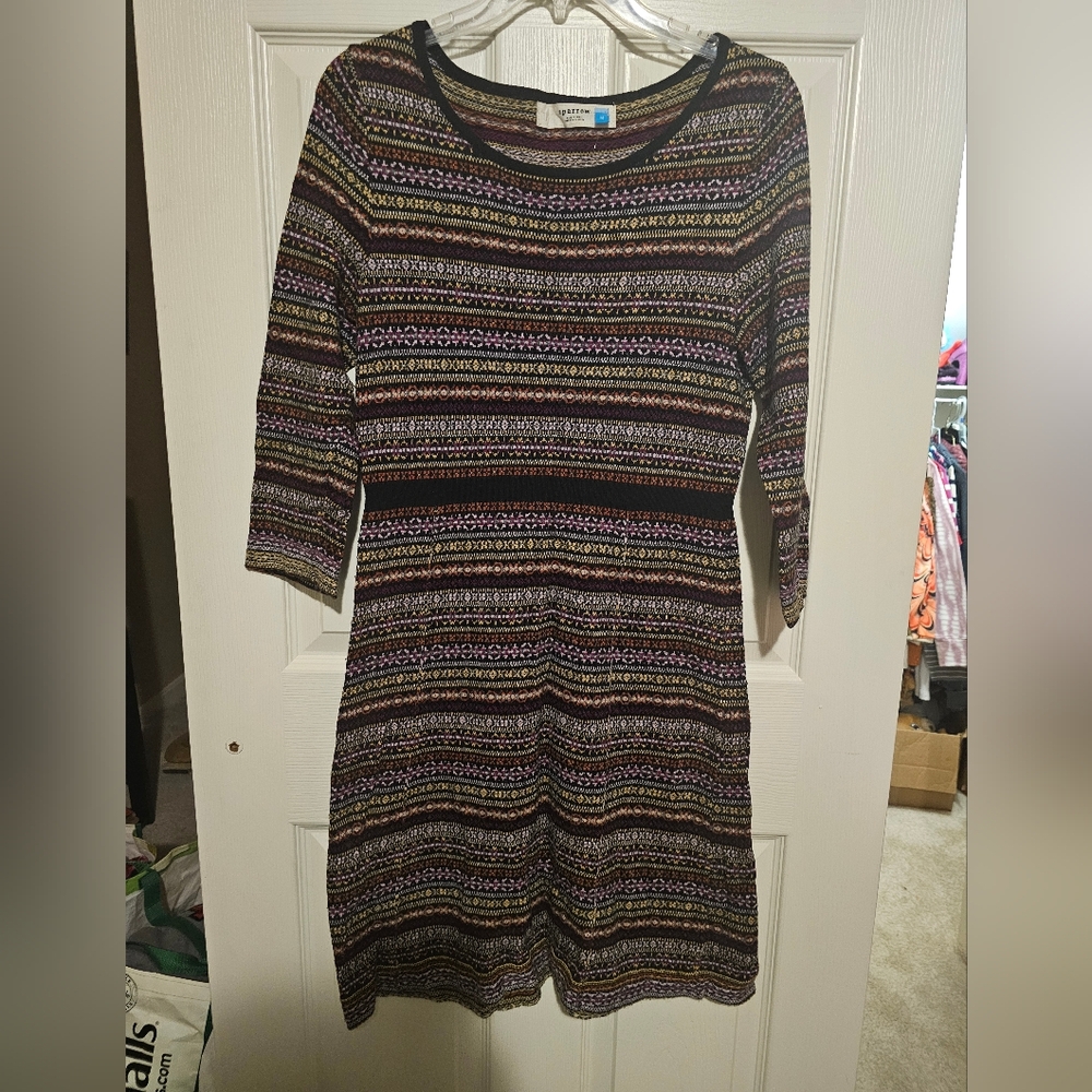 Sparrow Multicolored Knit Dress sz M